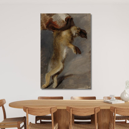Studio Di Una Lepre Johann Peter Krafft jpk50 quadro stampato su tela