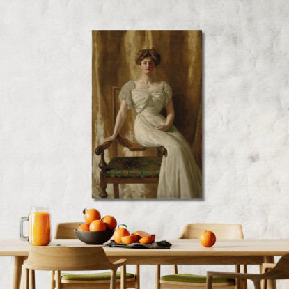 Ritratto Dell'Onorevole Sig.Ra Harold Ritchie John Collier jcl16 quadro stampato su tela