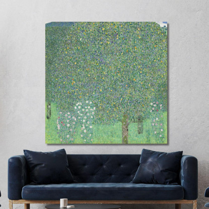 Rose Sotto Gli Alberi Gustav Klimt kg54 quadro stampato su tela
