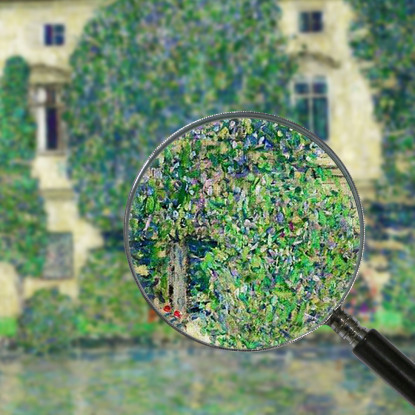 Castello Kammer Sull'Attersee Gustav Klimt kg55 quadro stampato su tela