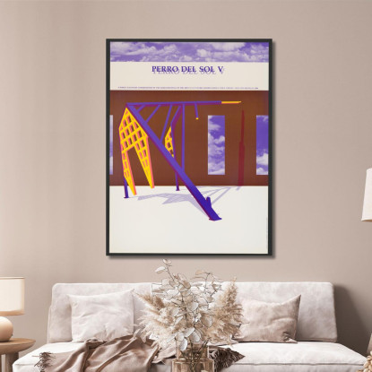 Sole Cane V Lanny Sommese lsm18 quadro stampato su tela