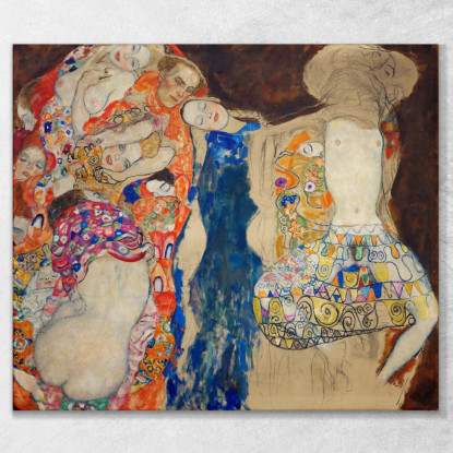 La Sposa Gustav Klimt kg59 quadro stampato su tela