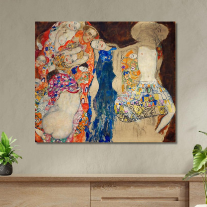 La Sposa Gustav Klimt kg59 quadro stampato su tela