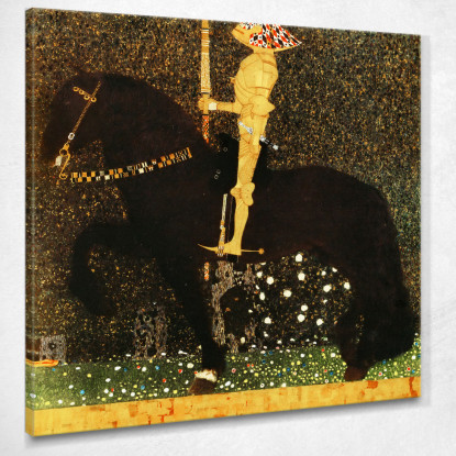 Il Cavaliere D'Oro Gustav Klimt kg61 quadro stampato su tela