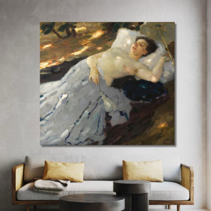 Mezza Estate Leo Putz lpz36 quadro stampato su tela