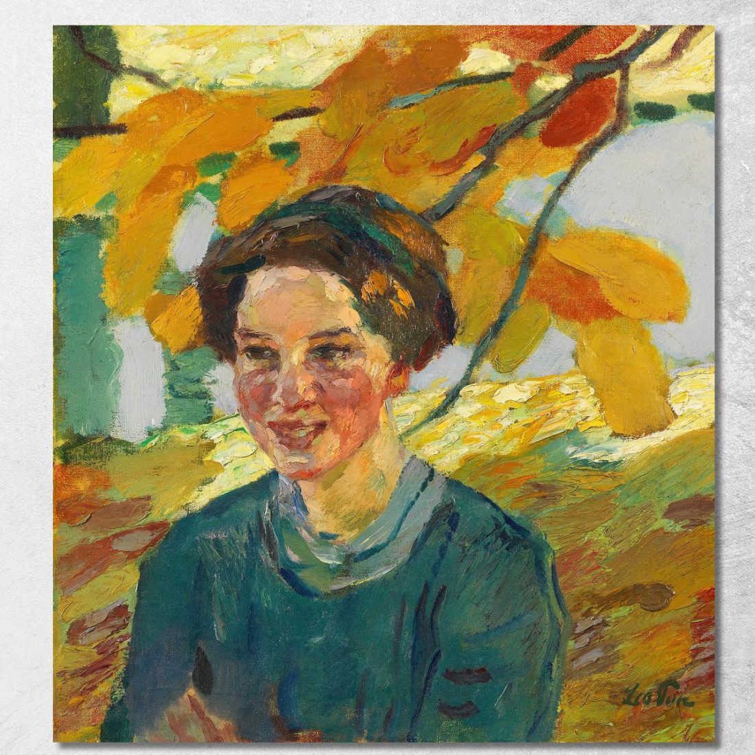 Ritratto Di Ragazza Leo Putz lpz38 quadro stampato su tela