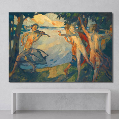 Reigen La Danza Leo Putz lpz44 quadro stampato su tela