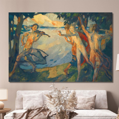 Reigen La Danza Leo Putz lpz44 quadro stampato su tela
