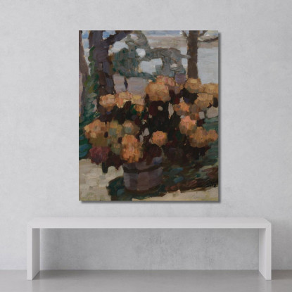 Natura Morta Di Rose Leo Putz lpz45 quadro stampato su tela