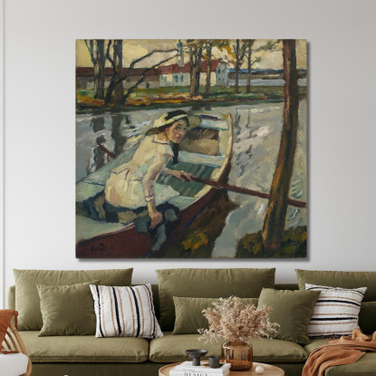 Pausa Rude Hartmannsberg Leo Putz lpz46 quadro stampato su tela