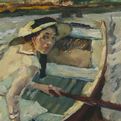 Pausa Rude Hartmannsberg Leo Putz lpz46 quadro stampato su tela
