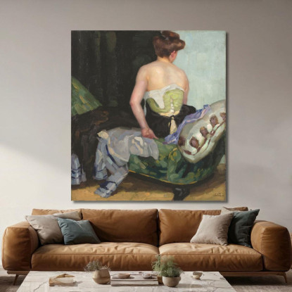 Di Nuovo Nudo Leo Putz lpz47 quadro stampato su tela