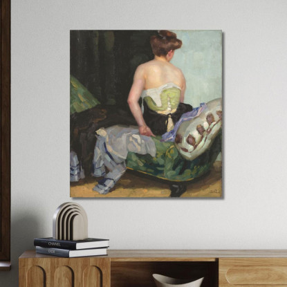 Di Nuovo Nudo Leo Putz lpz47 quadro stampato su tela