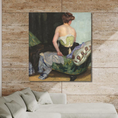 Di Nuovo Nudo Leo Putz lpz47 quadro stampato su tela