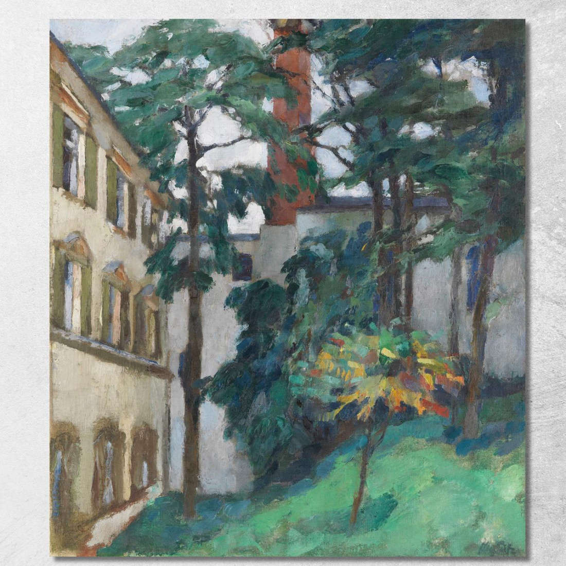Cortile Del Castello Leo Putz lpz50 quadro stampato su tela