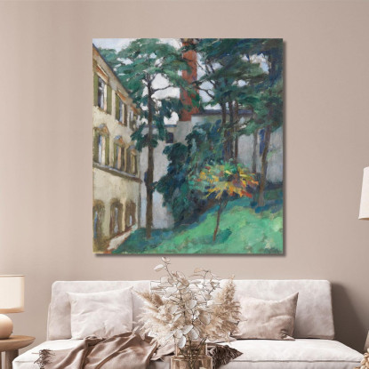 Cortile Del Castello Leo Putz lpz50 quadro stampato su tela