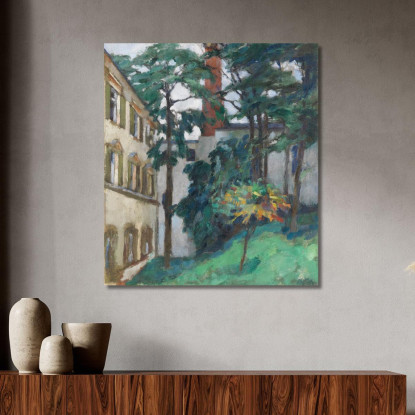 Cortile Del Castello Leo Putz lpz50 quadro stampato su tela