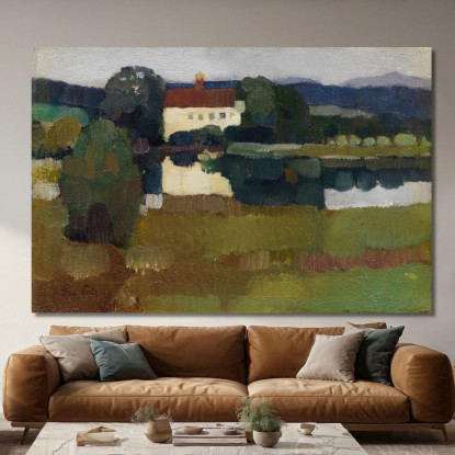 Castello A Se Hrtmannsberg Leo Putz lpz51 quadro stampato su tela