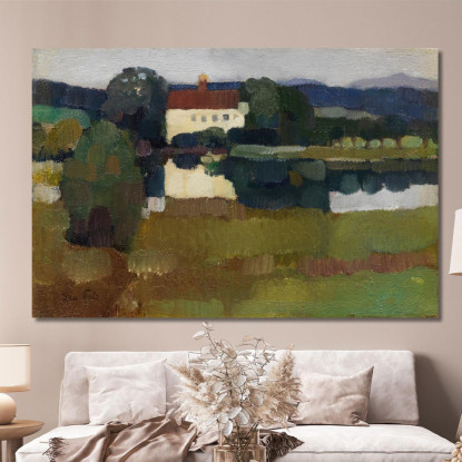 Castello A Se Hrtmannsberg Leo Putz lpz51 quadro stampato su tela