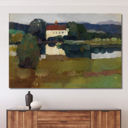 Castello A Se Hrtmannsberg Leo Putz lpz51 quadro stampato su tela