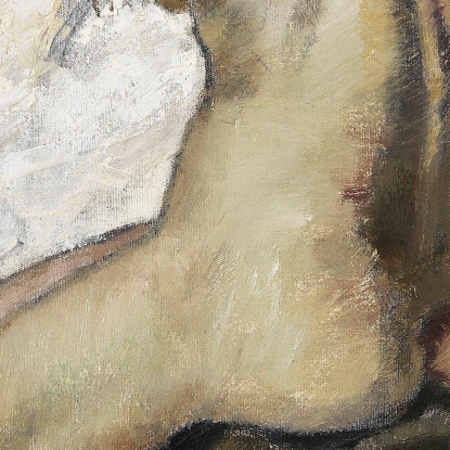 Donna Seduta Nuda Di Schiena Leo Putz lpz52 quadro stampato su tela