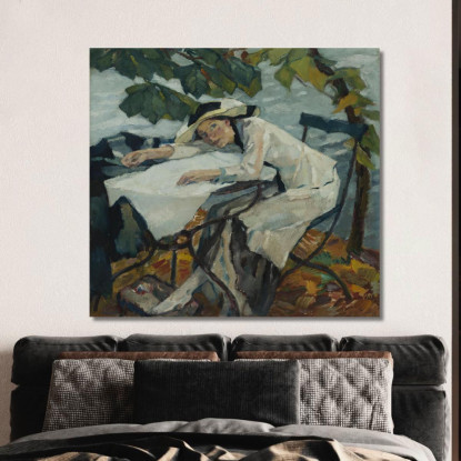 Estate Hartmannsberg Leo Putz lpz53 quadro stampato su tela