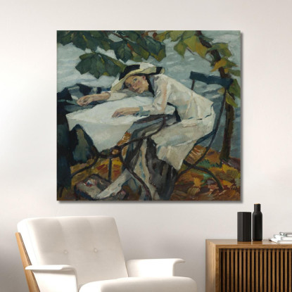 Estate Hartmannsberg Leo Putz lpz53 quadro stampato su tela