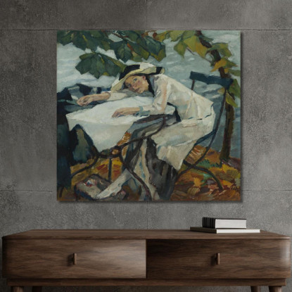 Estate Hartmannsberg Leo Putz lpz53 quadro stampato su tela