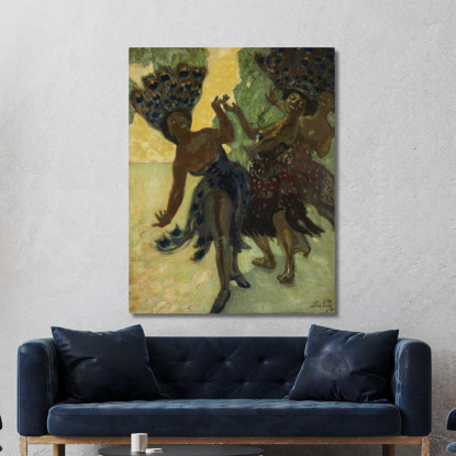 Donne Negre Danzanti Leo Putz lpz55 quadro stampato su tela