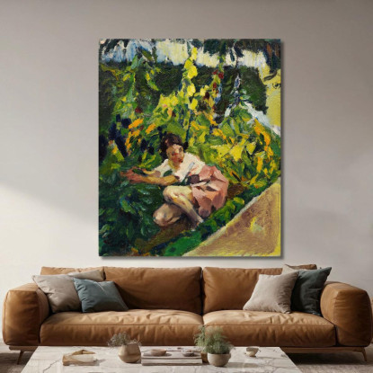 Toni Nell'Aiuola Leo Putz lpz59 quadro stampato su tela