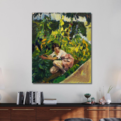 Toni Nell'Aiuola Leo Putz lpz59 quadro stampato su tela