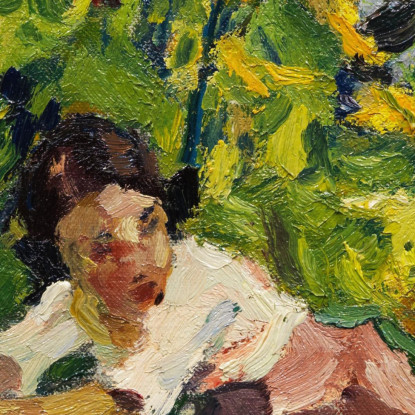 Toni Nell'Aiuola Leo Putz lpz59 quadro stampato su tela