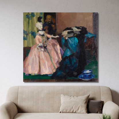 Bambola Bianca Leo Putz lpz61 quadro stampato su tela