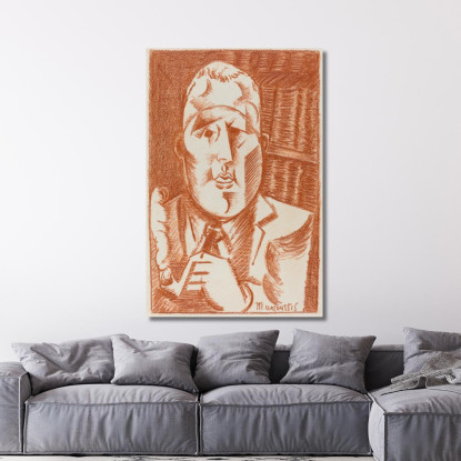 Guillaume Apollinaire Louis Marcoussis lmr9 quadro stampato su tela