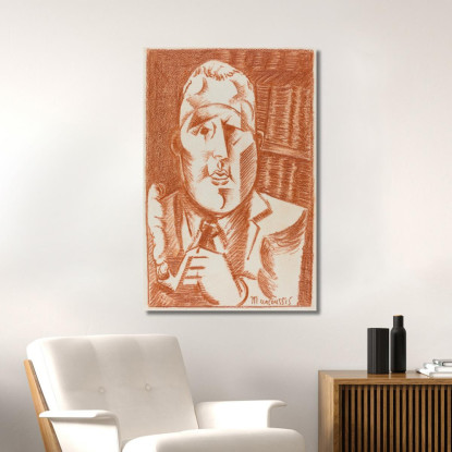 Guillaume Apollinaire Louis Marcoussis lmr9 quadro stampato su tela