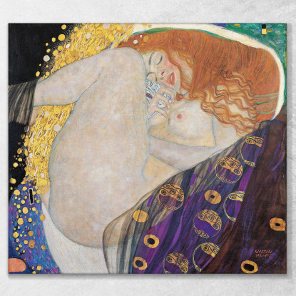 Titolo Danae Gustav Klimt kg69 quadro stampato su tela