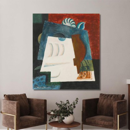 Natura Morta Con La Busta Louis Marcoussis lmr24 quadro stampato su tela