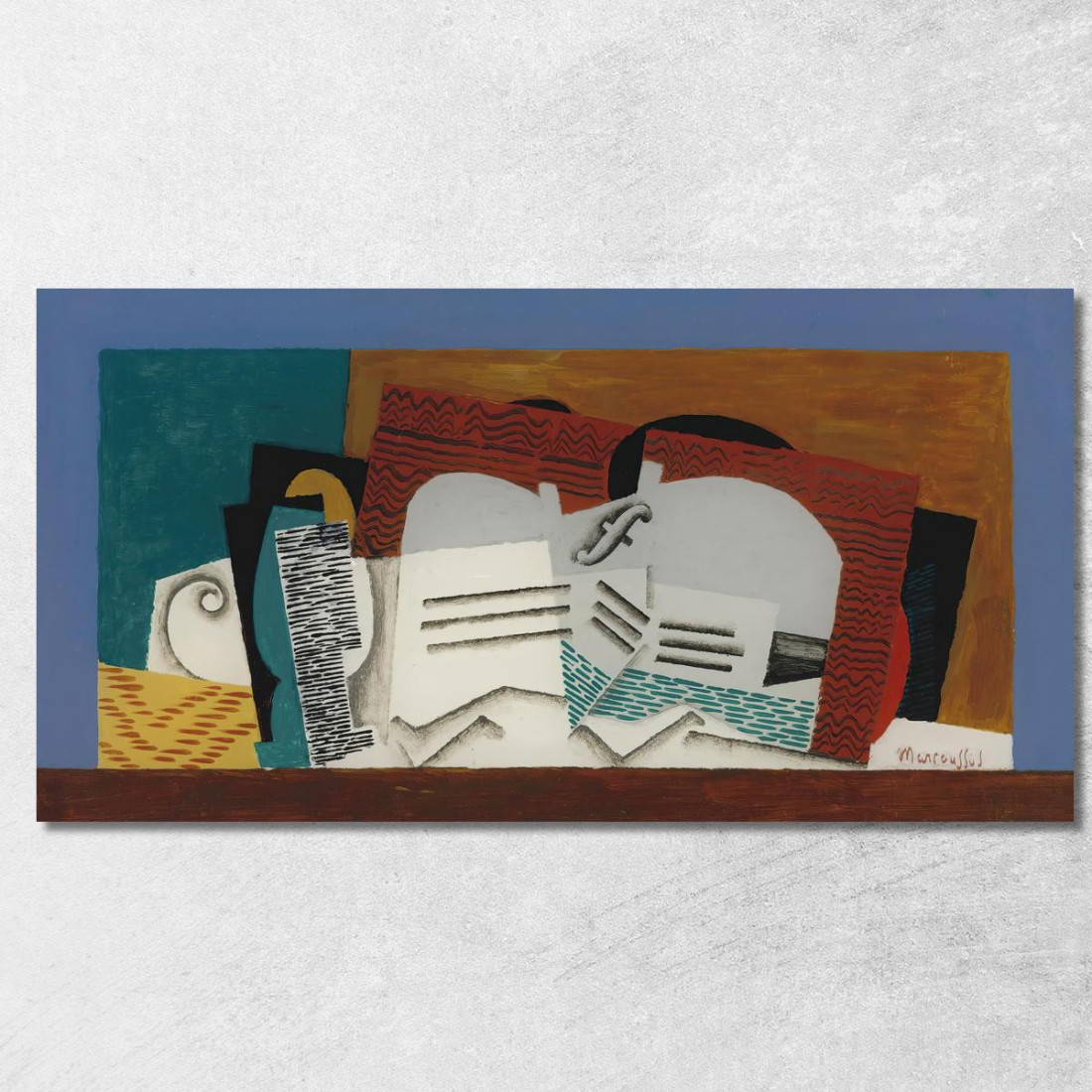 Vetro E Violino Louis Marcoussis lmr39 quadro stampato su tela