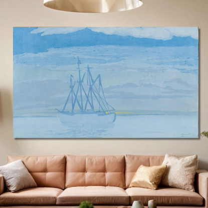 Peschereccio Sul Mare Léon Spilliaert lsp23 quadro stampato su tela