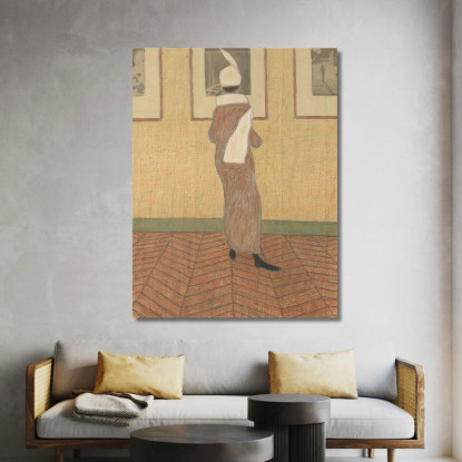 Signora In Mostra Léon Spilliaert lsp24 quadro stampato su tela