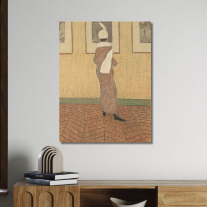Signora In Mostra Léon Spilliaert lsp24 quadro stampato su tela
