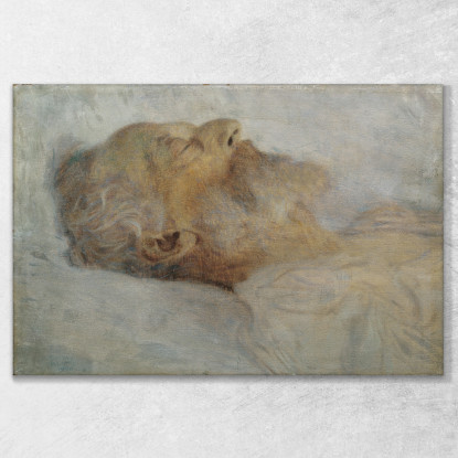 Il Vecchio Sul Letto Di Morte Gustav Klimt kg78 quadro stampato su tela