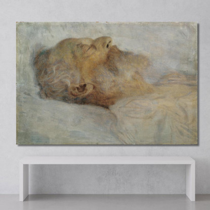 Il Vecchio Sul Letto Di Morte Gustav Klimt kg78 quadro stampato su tela