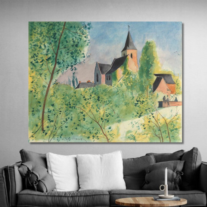 Landschap Voor All'Epoca Nanette Era Scomparsa' Léon Spilliaert lsp69 quadro stampato su tela