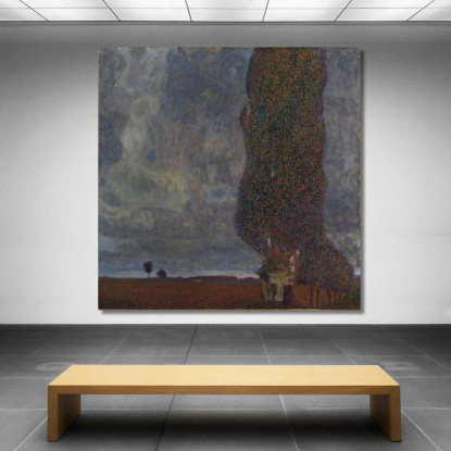 Temporale In Avvicinamento Il Grande Pioppo Ii Gustav Klimt kg81 quadro stampato su tela