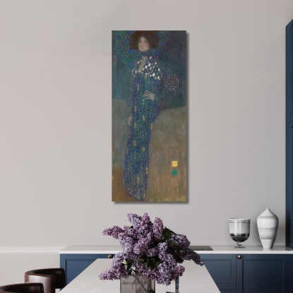 Ritratto Di Emilie Flöge Gustav Klimt kg84 quadro stampato su tela