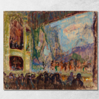 Vista Interna Dell'Opera Finlandese Magnus Enckell mek26 quadro stampato su tela