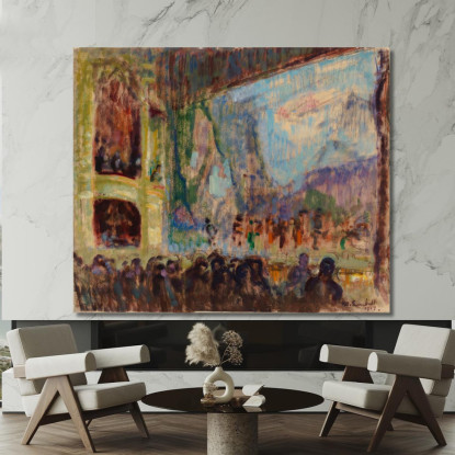 Vista Interna Dell'Opera Finlandese Magnus Enckell mek26 quadro stampato su tela
