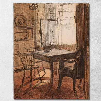 Interno Magnus Enckell mek27 quadro stampato su tela