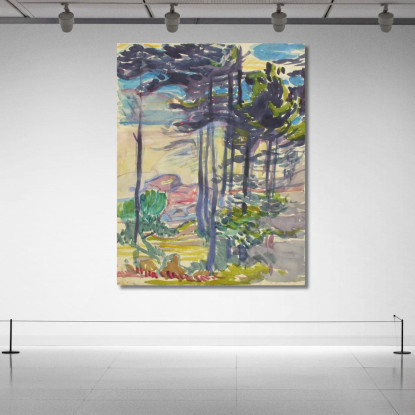 Paesaggio 4 Magnus Enckell mek31 quadro stampato su tela